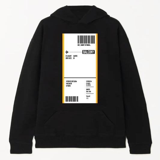Boarding Pass Hooded Sweatshirt