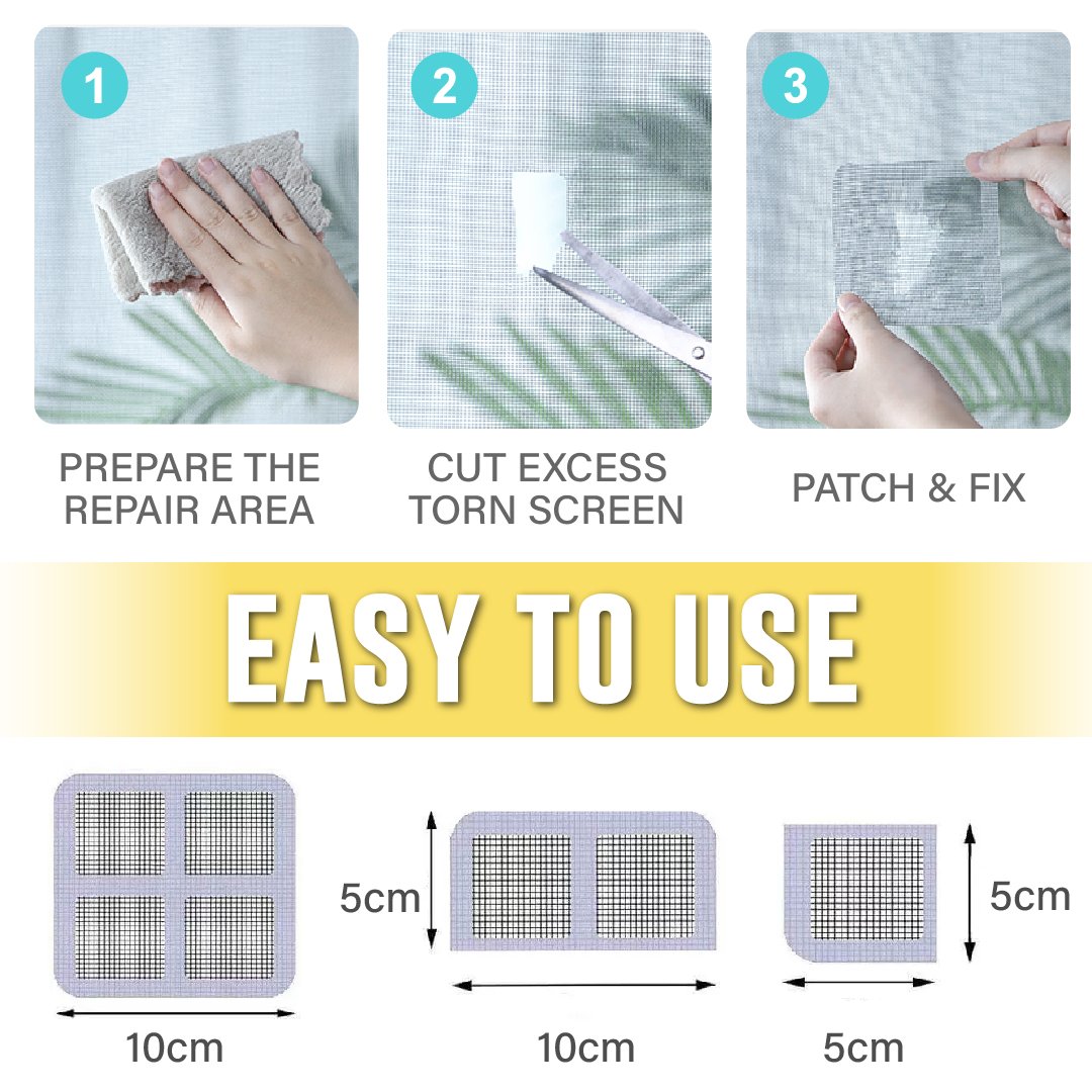 Window Mesh Hole Repair