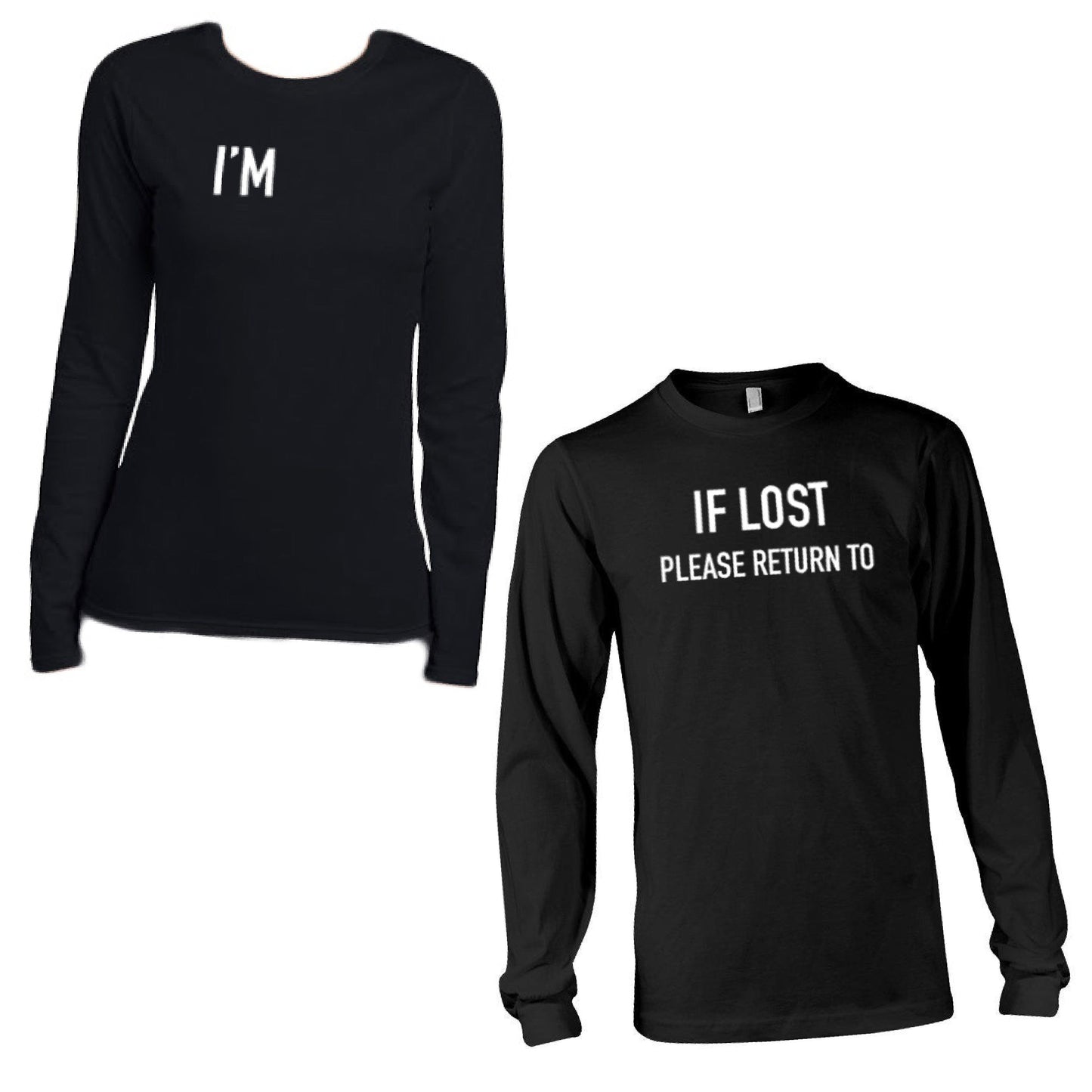 If Lost Please Return Long Sleeve Tee harmoninie 