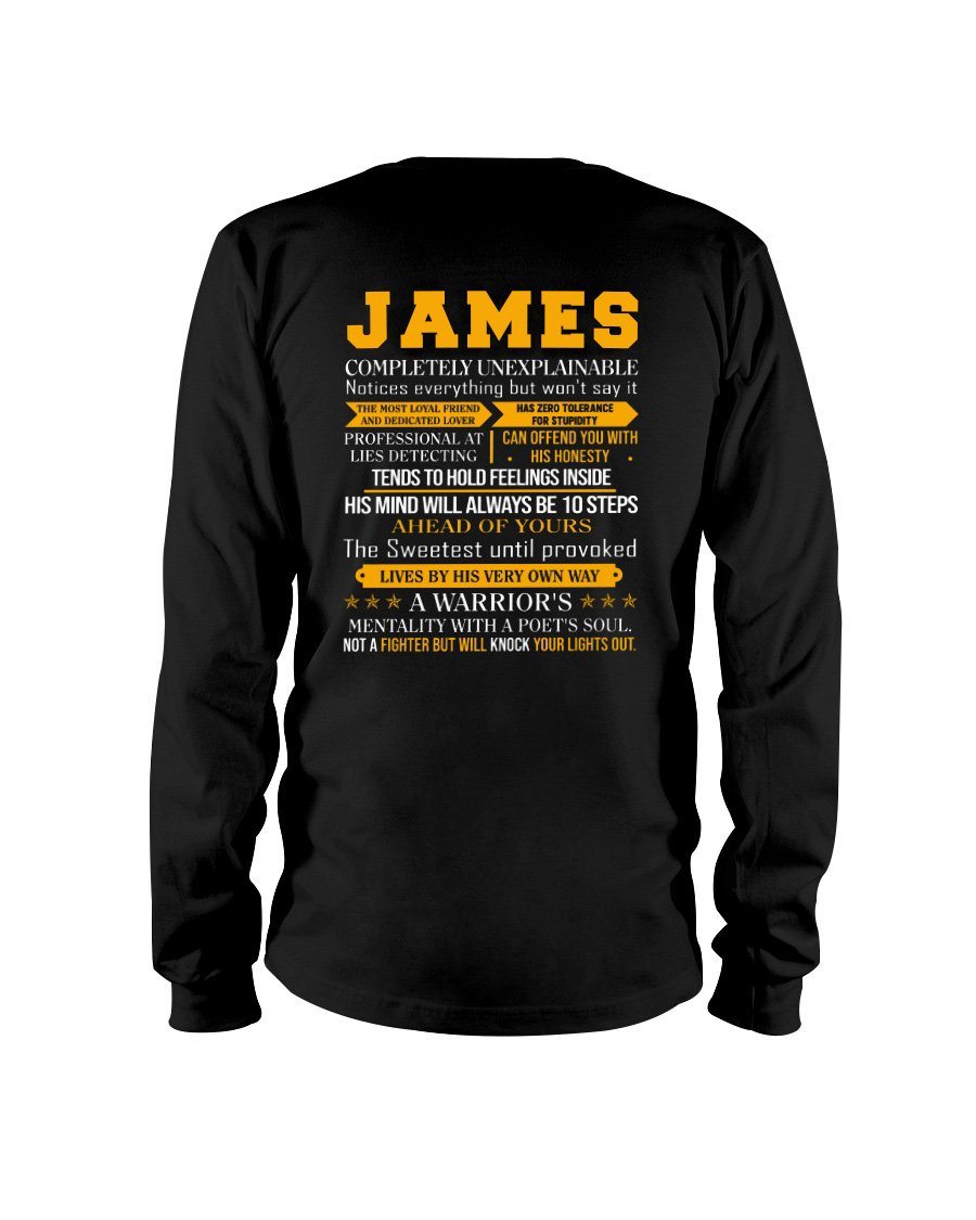 James - Completely Unexplainable Classic T-Shirt harmoninie Long Sleeve Tee Black S