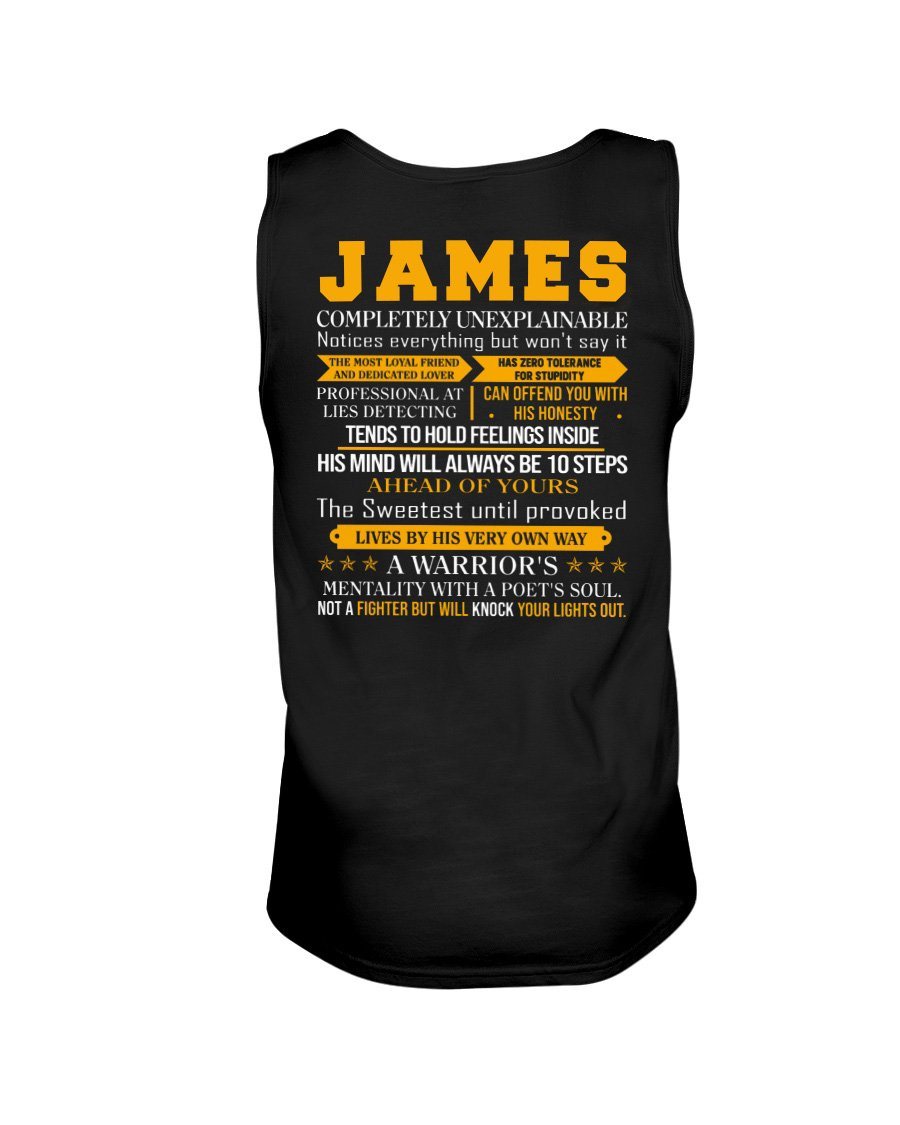 James - Completely Unexplainable Classic T-Shirt harmoninie Unisex Tank Black S