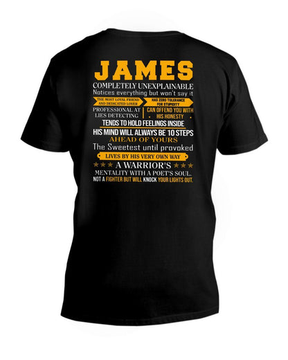 James - Completely Unexplainable Classic T-Shirt harmoninie V-Neck T-Shirt Black S