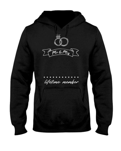 Mr And Mrs Lifetime Member Graphic Fleece Lined Hoodie